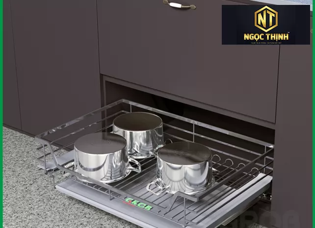 KỆ ĐỰNG XOONG NỒI HỢP KIM SƠN NANO tại Phú Hữu